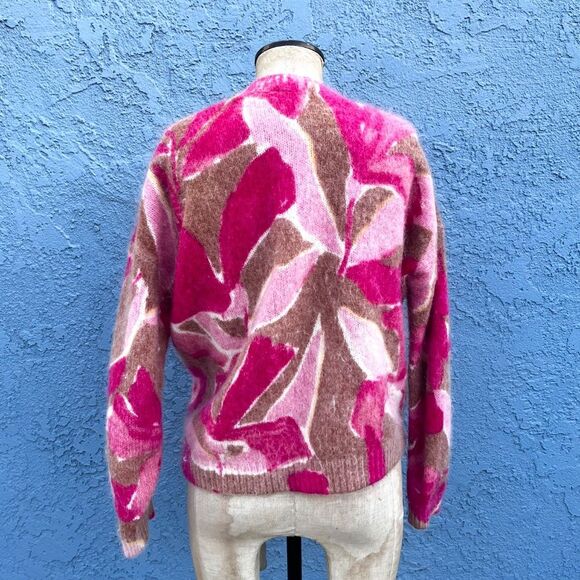 Sezane Alizee Sweater Tropic Fushchia Size Small Mohair blend - Picture 3 of 9